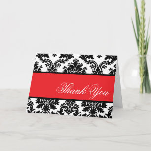 Black Damask - Customised  Greeting card