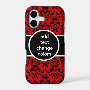 black damask on any colour