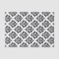 Black Damasks Geometric Pattern Custom Background