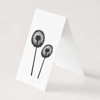 black dandelions business card