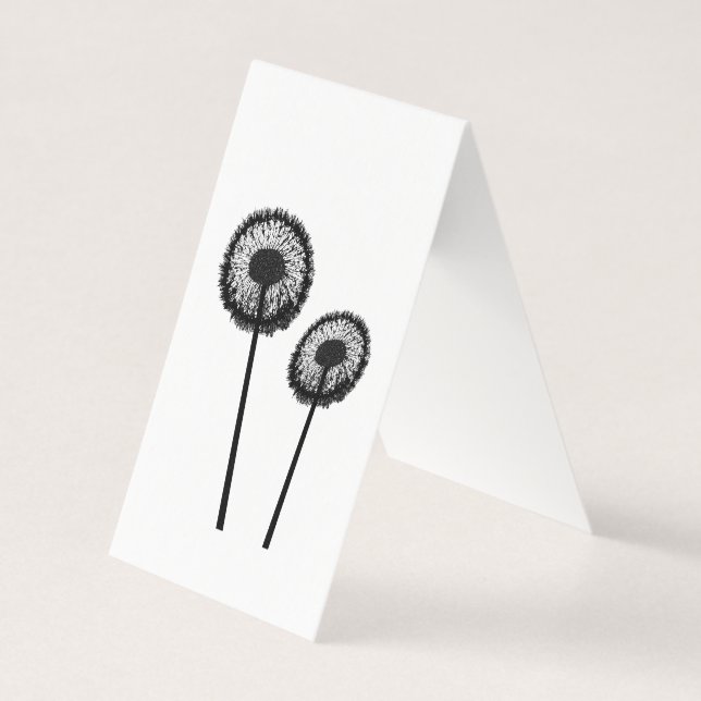black dandelions business card (Front)