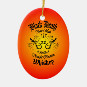 Black Death 777 - Bourbon Ceramic Tree Decoration