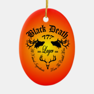 Black Death 777 - Catskill Mountain Lager Ceramic Ornament