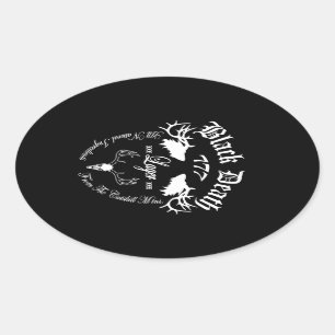 Black Death 777 - Catskill Mountain Lager Oval Sticker