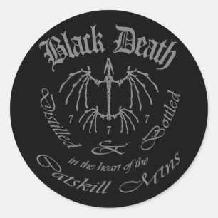 Black Death 777 - Catskill Mountains Classic Round Sticker