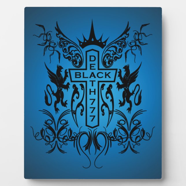 Black Death 777 - Cross Plaque (Front)