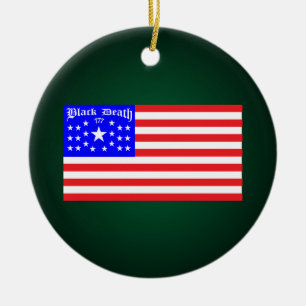 Black Death 777 - Freed Em Ceramic Ornament