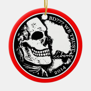 Black Death 777 - Liberty Ceramic Tree Decoration