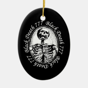 Black Death 777 - Thirteen Ceramic Ornament