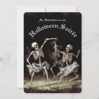 Black Death Dancing Skeletons Halloween