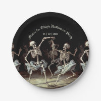 Black Death Dancing Skeletons Halloween