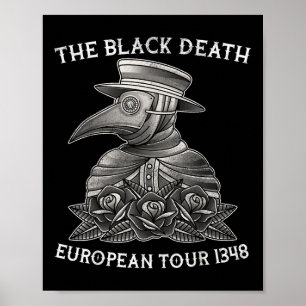 Black Death, European Tour 18, Plague Doctor, Tatt Poster