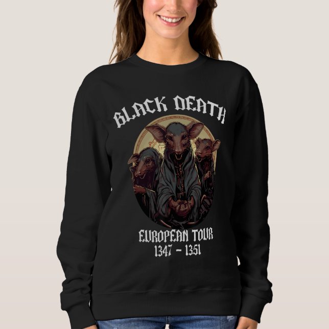 Black Death European Tour Plague Doctor Sweatshirt (Front)