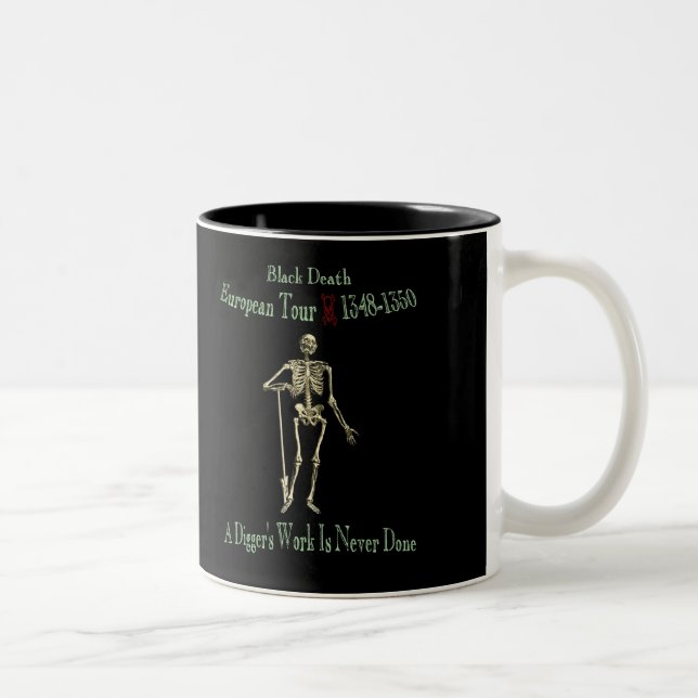 Black Death European Tour Two-Tone Coffee Mug (Right)
