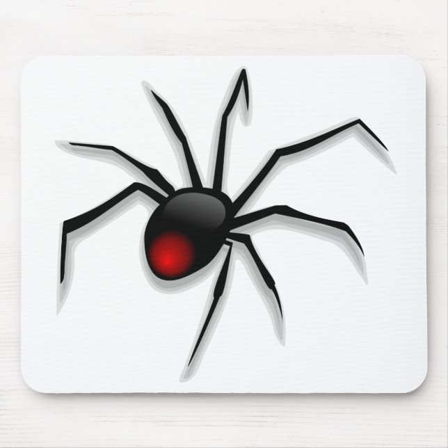Black Death Spider Mouse Pad (Front)