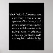 Black Defined: Poster (Matte) 12X16