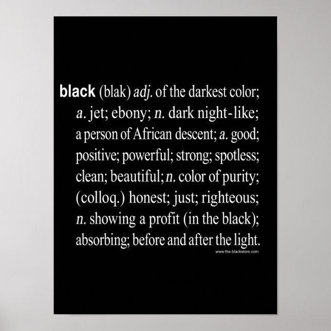 Black Defined: Poster (Matte) 12X16 (Front)