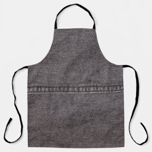 Black denim fabric. Fashion, textures and backgrou Apron