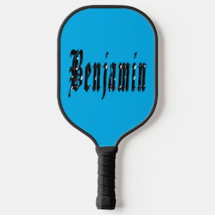 Black Designed Benjamin Name, Pickleball Paddle