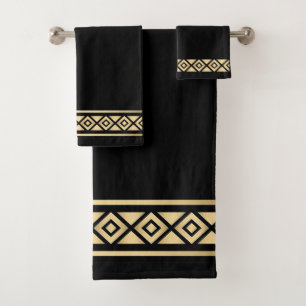 “Black Diamond” Bath Towel Set