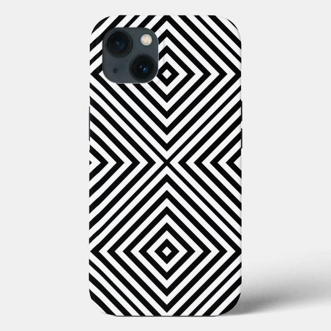 Black Diamond Chevron @ Emporiomoffa Case-Mate iPhone Case (Back)