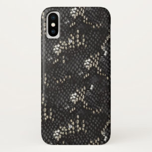 Black Diamond Snake Skin iPhone X Case