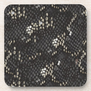 Black Diamond Snake Skin Coaster