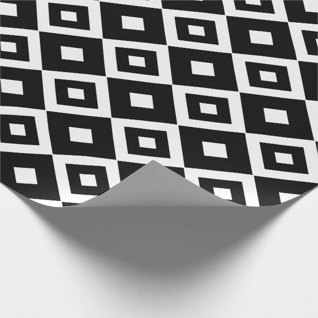 Black Diamond Wrapping Paper (Corner)