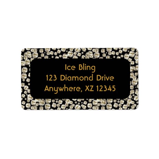 Black Diamonds Address Label