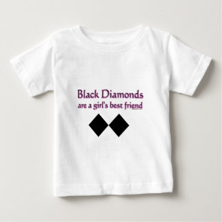 Black diamonds are a girls best friend baby T-Shirt