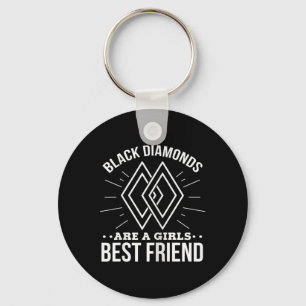 Black Diamonds Are A Girls Best Friend Skiing Ski Key Ring