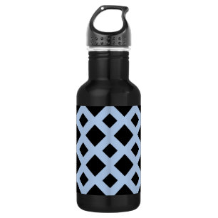 Black Diamonds on Light Blue 532 Ml Water Bottle