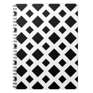 Black Diamonds on White Notebook
