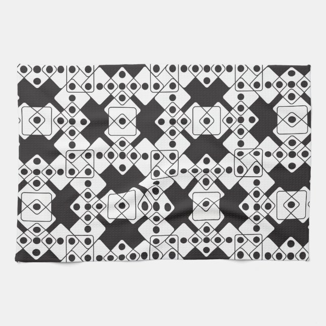 Black Dice Tea Towel (Horizontal)