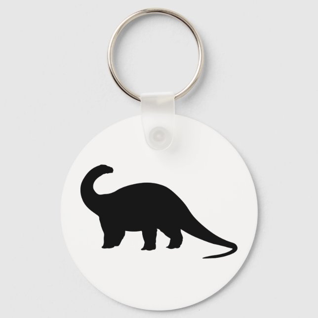 Black Dinosaur Key Ring (Front)