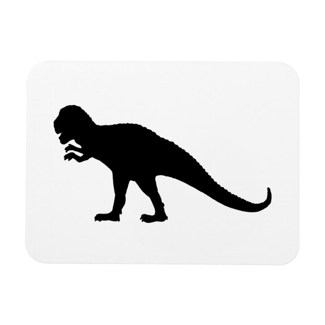 Black Dinosaur Magnet (Horizontal)
