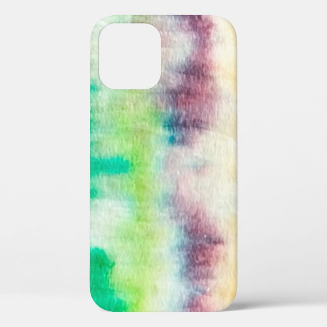 Black Dirty Art Paint. Shibori Pattern. Pink Brush Case-Mate iPhone Case (Back)
