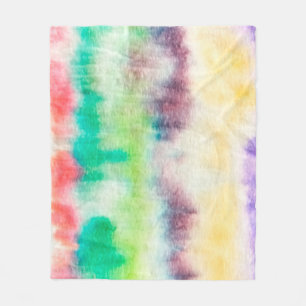 Black Dirty Art Paint. Shibori Pattern. Pink Brush Fleece Blanket