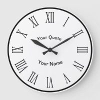 Black Disc n Numbers with radiating Roman Numerals