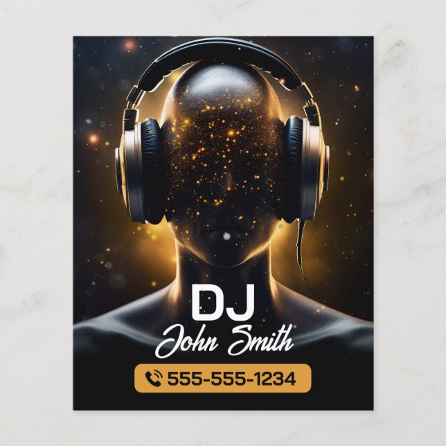 Black DJs Karaoke DJs Signer Vocal Music Producer Flyer (Front)