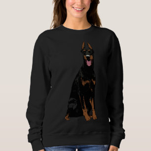 Black Doberman  180 Sweatshirt