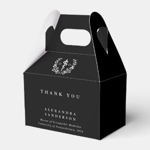 Black Doctor of Osteopathy Asclepius Graduation Favour Box
