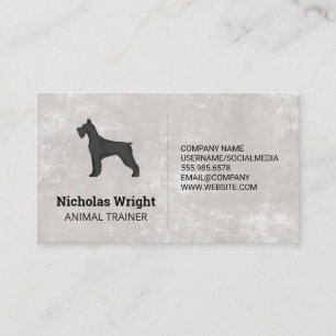 Black Dog   Animal Business Card
