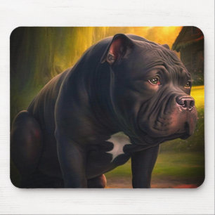 Black Dog Art Mouse Pad