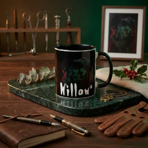 Black Dog Artistic Portrait Coffee Mug