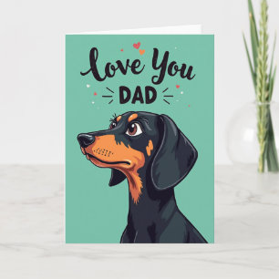 Black Dog Birthday Card