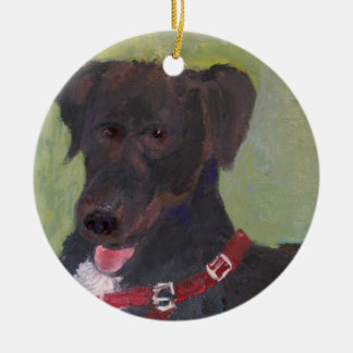 Black Dog Christmas Ornament