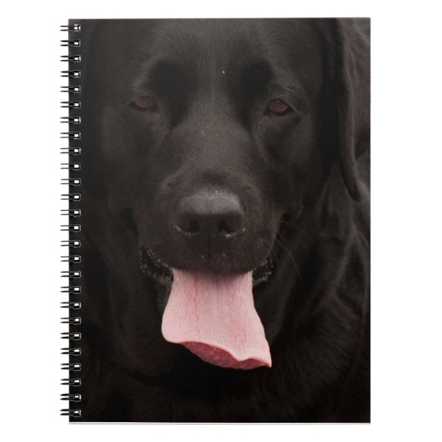 Black dog face notebook (Front)