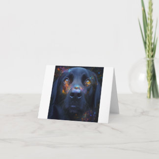 Black Dog in Spirit Card