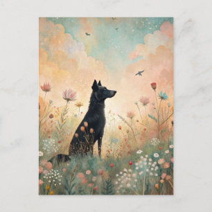 Black Dog Meadow Wildflowers Postcard